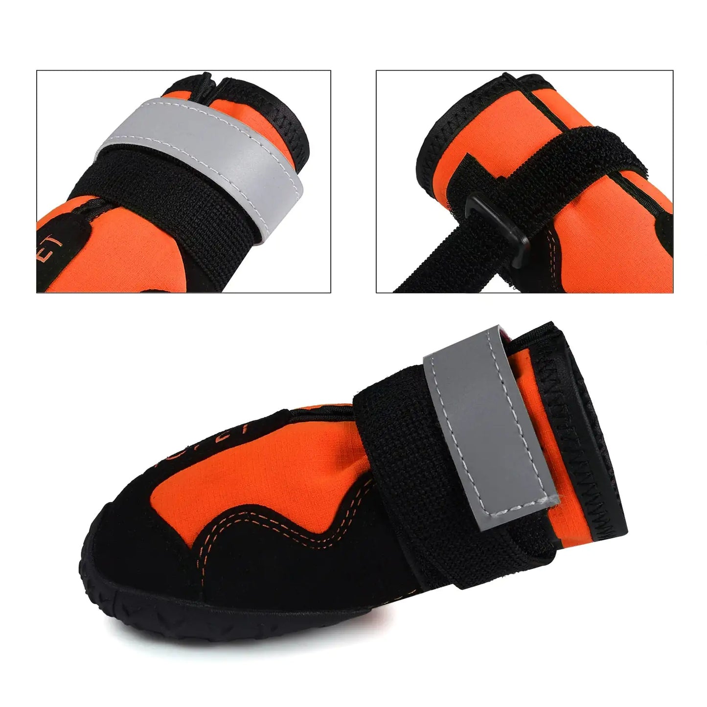 Botas reflectantes impermeables para perros