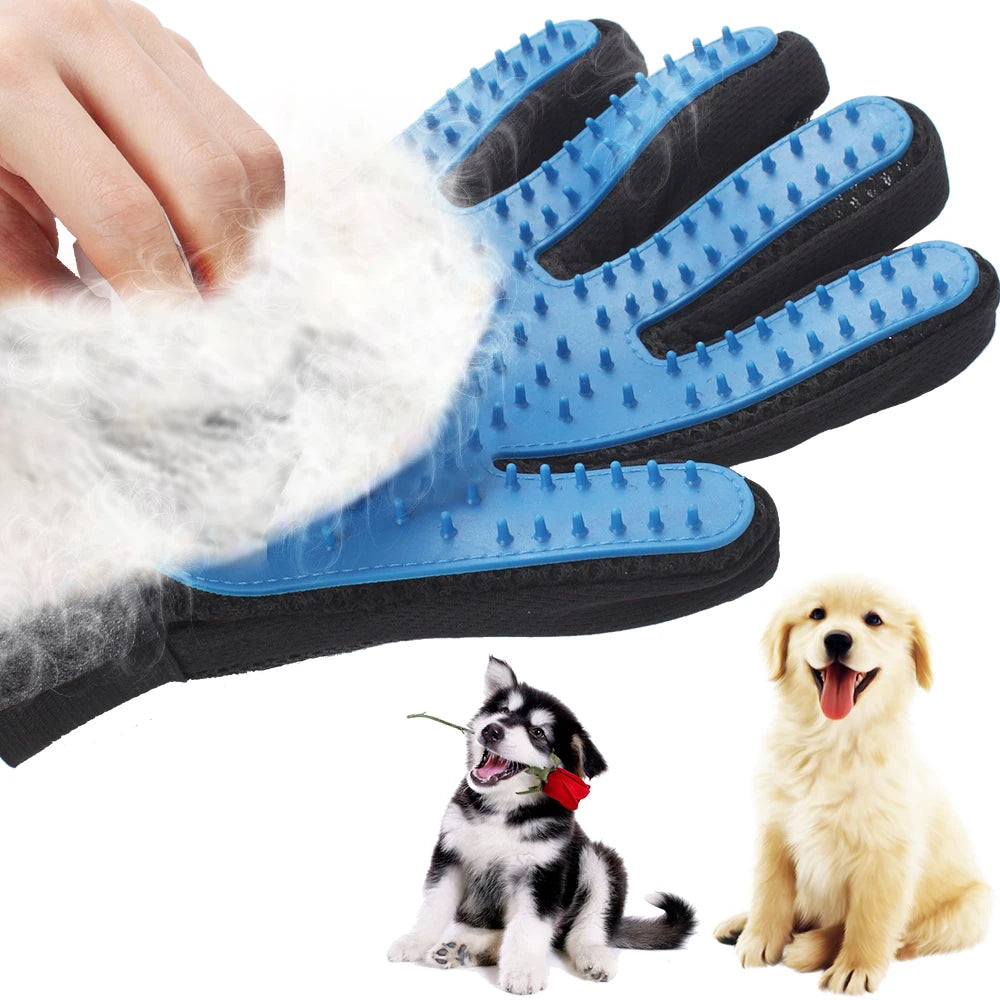 Guantes para el cuidado del cabello de perros Cepillo para perros Peine de limpieza Masaje Cepillo para quitar el pelo Guantes para quitar el pelo Peine para el pelo de gato Suministros para mascotas