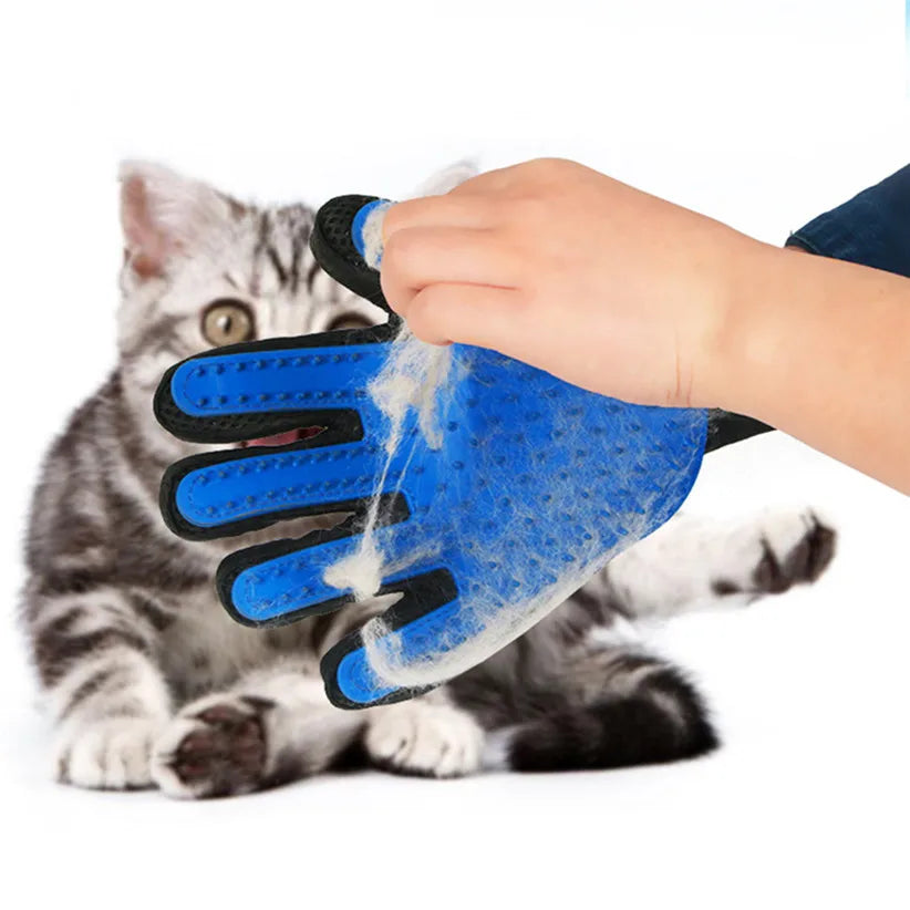 Guantes para el cuidado del cabello de perros Cepillo para perros Peine de limpieza Masaje Cepillo para quitar el pelo Guantes para quitar el pelo Peine para el pelo de gato Suministros para mascotas