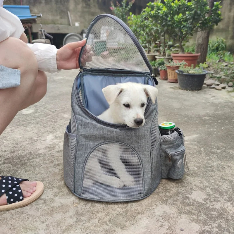 Bolsa de malla portátil para mascotas