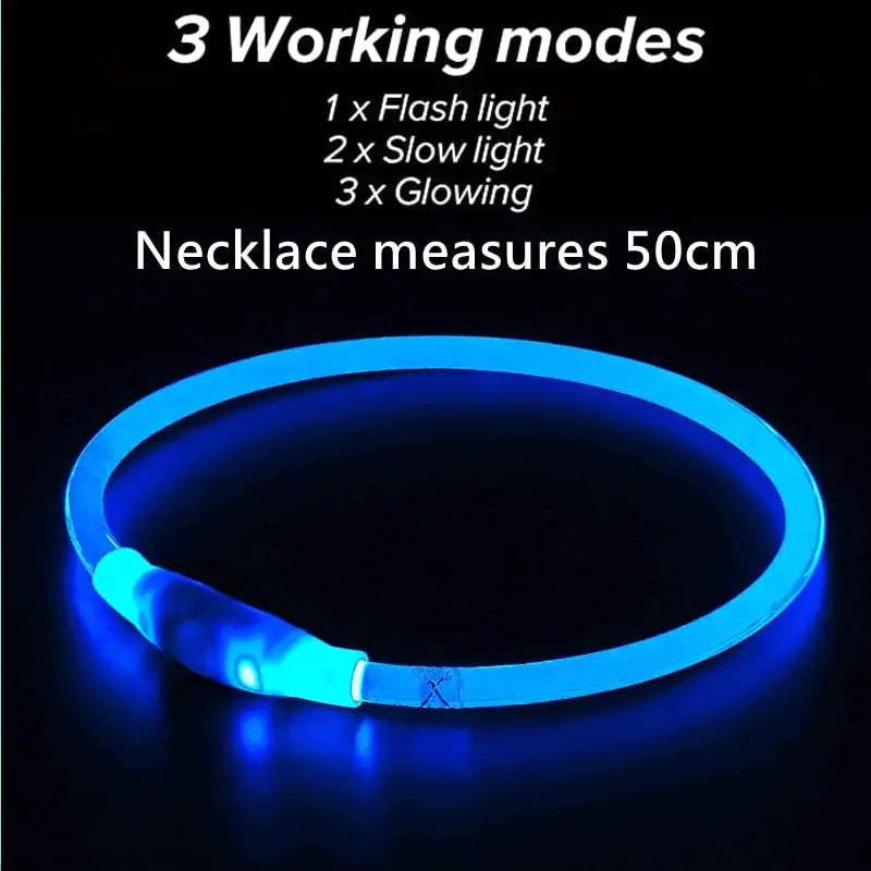 Collares impermeables LED para perros